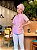 Camisa Feminina Chefe Cozinha - Dolman Stilus - Poá Rosa com Bolinhas Marrom Uniblu - Personalizado - Imagem 8