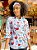 Camisa Feminina Chefe de Cozinha - Dolman Stilus Sweet Flowers - Uniblu - Personalizado - Imagem 7