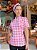 Camisa Feminina Chefe Cozinha - Xadrez Rosa - Uniblu - Personalizado - Imagem 1
