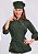 Camisa Feminina Chefe Cozinha - Dolman Queen Verde Musgo - Botões Forrados - Uniblu - Personalizado - Imagem 8