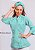 Camisa Feminina Chefe Cozinha - Dolman Queen Angel Blue - Botões Forrados - Uniblu - Personalizado - Imagem 1