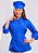 Camisa Feminina Chefe Cozinha - Dolman Queen Azul Royal - Botões Forrados - Uniblu - Personalizado - Imagem 1