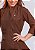 Camisa Feminina Chefe Cozinha - Dolman Queen cor- Chocolate - Botões Forrados - Uniblu - Personalizado - Imagem 2