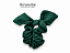Scrunchie - Amarrador de cabelo verde Botanical - uniblu - Imagem 3