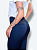 Calça Social Executiva Feminina Marinho - Uniblu - Imagem 3