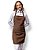Avental Minimalista Work cor- Marrom Chocolate - Cozinha e Atendimento - Uniblu - Personalizado - Imagem 6