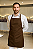 Avental Minimalista Work Unissex cor- Marrom Chocolate - Cozinha e Atendimento - Uniblu - Personalizado - Imagem 1