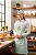 Avental Gourmet - Microfibra Italiana Verde Sálvia Com Viés Bege - Uniblu - Personalizado - Imagem 12