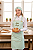 Avental Gourmet - Microfibra Italiana Verde Sálvia Com Viés Bege - Uniblu - Personalizado - Imagem 6