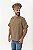 Camisa Masculina Chefe Cozinha - Dolman Farda Manga Curta - Terra - Uniblu - Personalizado - Imagem 13