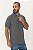 Camisa Polo Masculina Cinza Mescla Escuro - Uniblu - Personalizado - Imagem 2