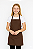 Avental Juvenil Uniblu 12 a 16 anos Cor - Marrom Chocolate - Uniblu - Personalizado - Imagem 1
