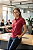 Camisa Polo Feminina Cor- Vermelho Tomate - Uniblu - UNB - Imagem 2