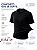 CAMISETA MALHA ALGODÃO TECH PIMA PRETA Uniblu - UNB - Imagem 2