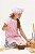 Avental Infantil Unikids Listras Rosa - Uniblu - UNB - Imagem 20