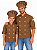 Kit Tal Pai Tal Filho - Dolman lisboa Terra Unikids + Dolman Lisboa Terra adulta - Uniblu - UNB - Imagem 1