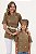 Kit Tal Mãe Tal Filha - Dolman lisboa Terra Unikids + Dolman Lisboa Terra adulta - Uniblu - UNB - Imagem 1