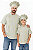 Kit Tal Pai Tal Filho - Dolman lisboa Areia Unikids + Dolman Lisboa Areia adulta - Uniblu - UNB - Imagem 1