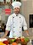 Camisa Chef Cozinha - Dolman Stilus cor Branca 100% Algodão com Vivo Preto - Uniblu - Personalizado - Imagem 2