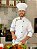 Camisa Chef Cozinha - Dolman Stilus cor Branca 100% Algodão com Vivo Preto - Uniblu - Personalizado - Imagem 1