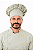 Touca Chefe - Areia ( unisex ) uniblu - Imagem 6