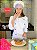 Camisa Feminina Chefe Cozinha - Dolman Stilus Branca - Botões Azul Royal - Uniblu - Personalizado - Imagem 5