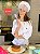 Camisa Feminina Chefe Cozinha - Dolman Stilus Branca - Botões Vermelhos- Uniblu - Imagem 2