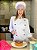 Camisa Feminina Chefe Cozinha - Dolman Stilus Branca - Botões Pretos - Uniblu - Imagem 1