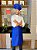 Touca Chefe ou Chapéu Chefe - Azul Royal ( unisex ) uniblu - Imagem 5