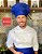 Touca Chefe ou Chapéu Chefe - Azul Royal ( unisex ) uniblu - Imagem 2