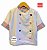 Camisa Chefe Infantil - Dolman Infantil - Listras Coloridas - Unikids - Imagem 1