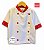 Camisa Chefe Infantil - Dolman Infantil - Estampa Corações - Unikids - Imagem 1