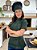 Camisa Feminina Chefe Cozinha - Dolman Farda Manga Curta - Verde Musgo - Uniblu - Imagem 6