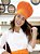 Touca Chefe - Sarja Premium - Laranja uniblu - Imagem 2