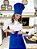 Touca Chefe - Cor Azul Royal - uniblu - Imagem 3