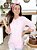 Camisa Feminina Chefe Cozinha - Dolman Stilus Rosa Bebê com Detalhes em Poá Rosa Claro - Uniblu - Imagem 3