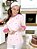 PROMOÇÃO: TROCA DE COLEÇÃO - Camisa Feminina Chefe Cozinha - Dolman Stilus Rosa Bebê com Detalhes em Pink - Uniblu - Personalizado - Imagem 5