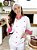 Camisa Feminina Chefe Cozinha - Dolman Stilus Branca com Detalhes em Coroa Pink - Uniblu - Imagem 8