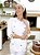 Camisa Feminina Chefe Cozinha - Dolman Stilus Branca com Detalhes em  Abacaxi - Uniblu - Imagem 9