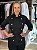 Camisa Feminina Chefe Cozinha - Dolman Stilus - Preta Com Botões Rosa Claro - Uniblu - Imagem 9