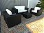Conjunto de sofá quadrado em fibra sintética - Imagem 3