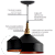 Luminária Pendente Zara Preto e Cobre - Design Moderno | Ilustre Lar - Imagem 2