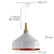 Luminária Pendente Zara Branco e Cobre - Design Moderno | Ilustre Lar - Imagem 6