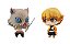 Set Zenitsu Agatsuma e Inosuke Hashibira - Kimetsu no Yaiba - ChimiMega Buddy Series - MegaHouse - Imagem 3