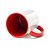 Caneca com alça e interior vermelho para sublimação 325ml - Marca Live - Imagem 1