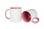 Caneca com alça e interior rosa para sublimação 325 ml  - Marca Live - Imagem 1