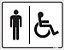 Placa WC Masculino Acessível - Imagem 1