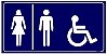 Placa WC Feminino, Masculino e Deficiente - Imagem 1