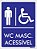 Placa WC Masculino Acessível - Imagem 1