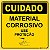 Etiqueta - Cuidado - Material Corrosivo - Imagem 1